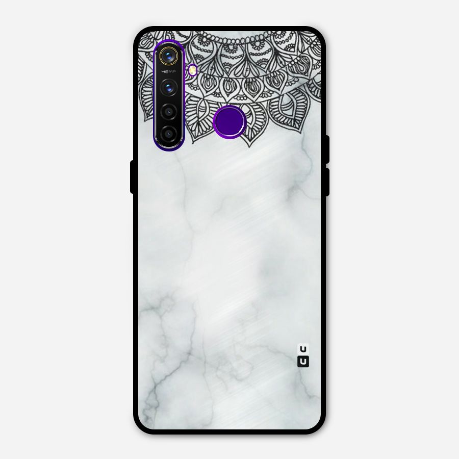 Exotic Marble Pattern Metal Back Case for Realme 5 Pro
