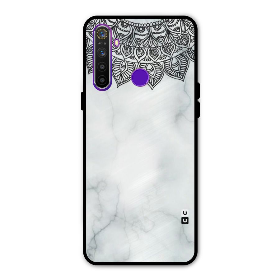 Exotic Marble Pattern Metal Back Case for Realme 5i