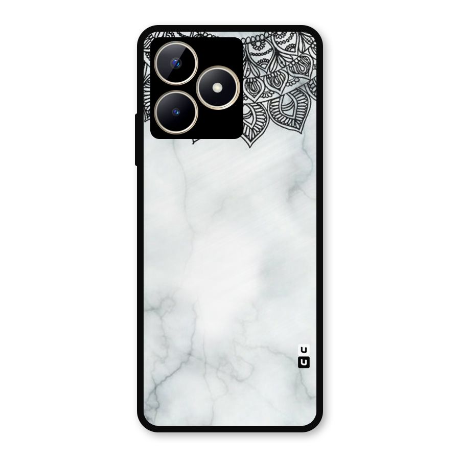 Exotic Marble Pattern Metal Back Case for Realme C53