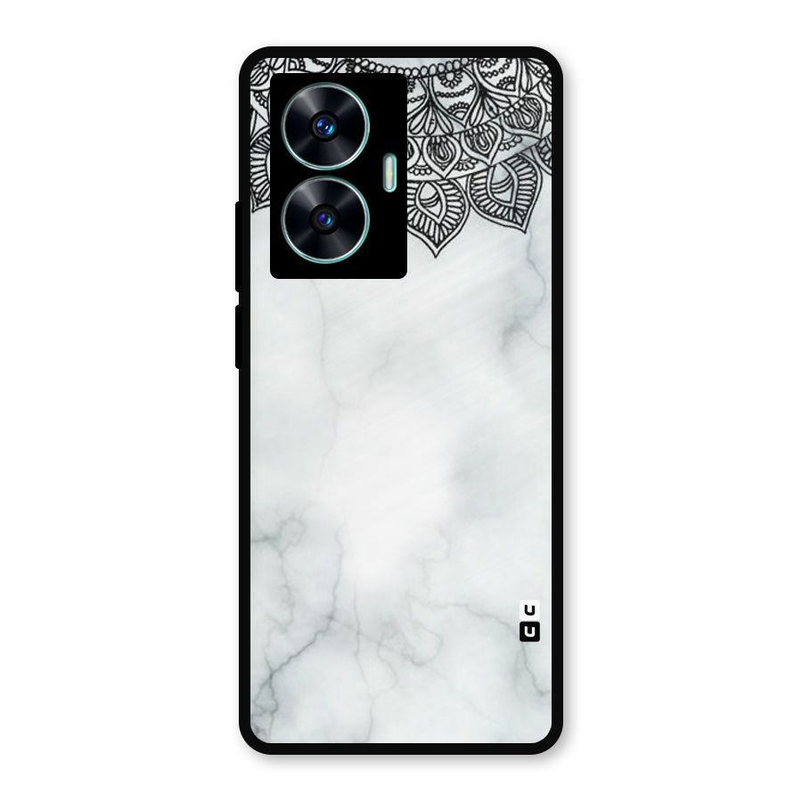 Exotic Marble Pattern Metal Back Case for Realme C55