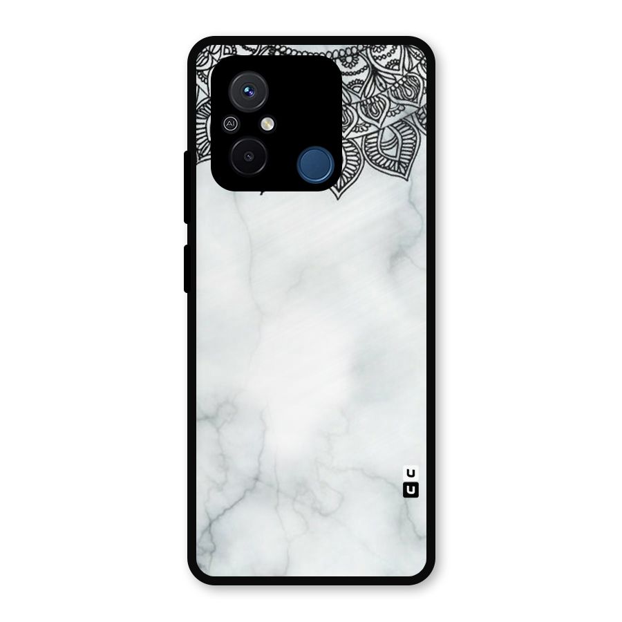 Exotic Marble Pattern Metal Back Case for Redmi 12C
