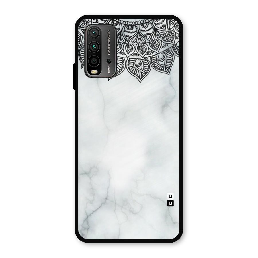 Exotic Marble Pattern Metal Back Case for Redmi 9 Power