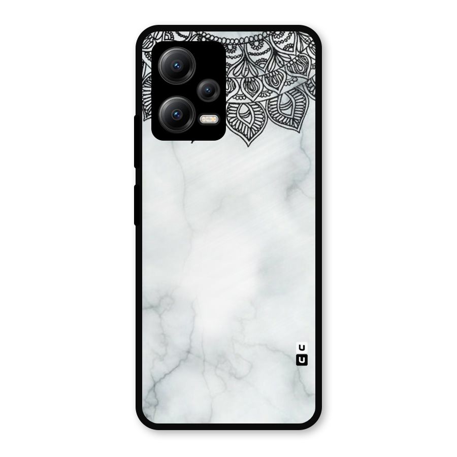 Exotic Marble Pattern Metal Back Case for Redmi Note 12 5G
