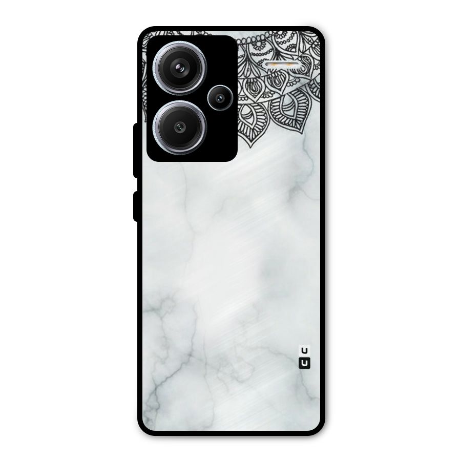 Exotic Marble Pattern Metal Back Case for Redmi Note 13 Pro Plus