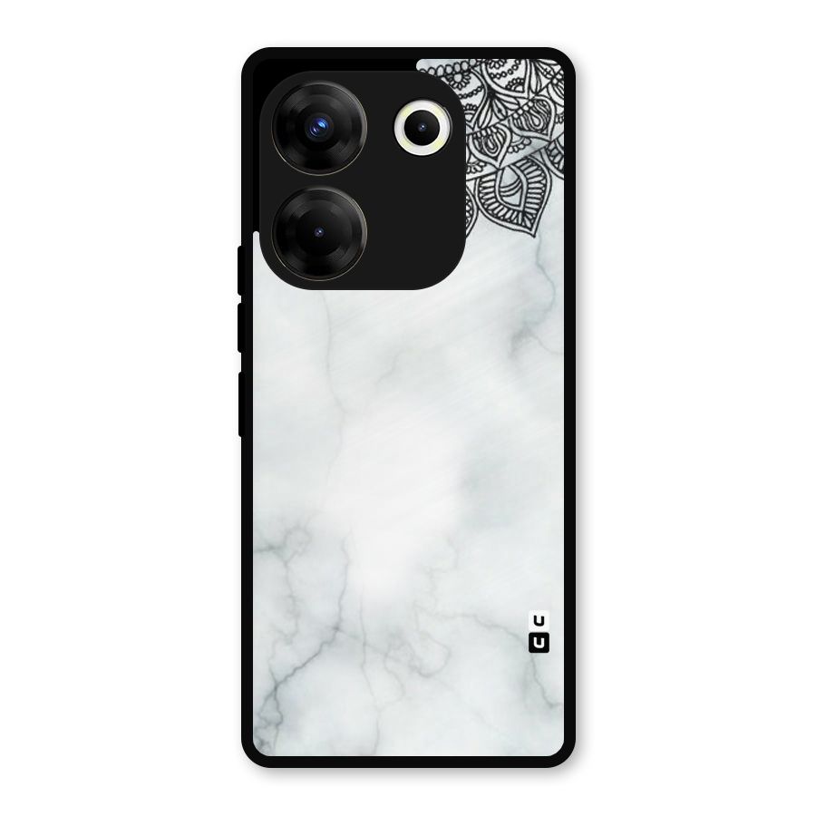 Exotic Marble Pattern Metal Back Case for Tecno Camon 20