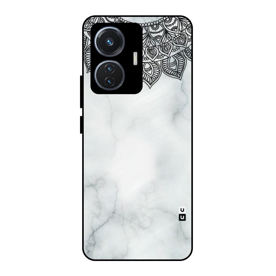 Exotic Marble Pattern Metal Back Case for Vivo T1 44W