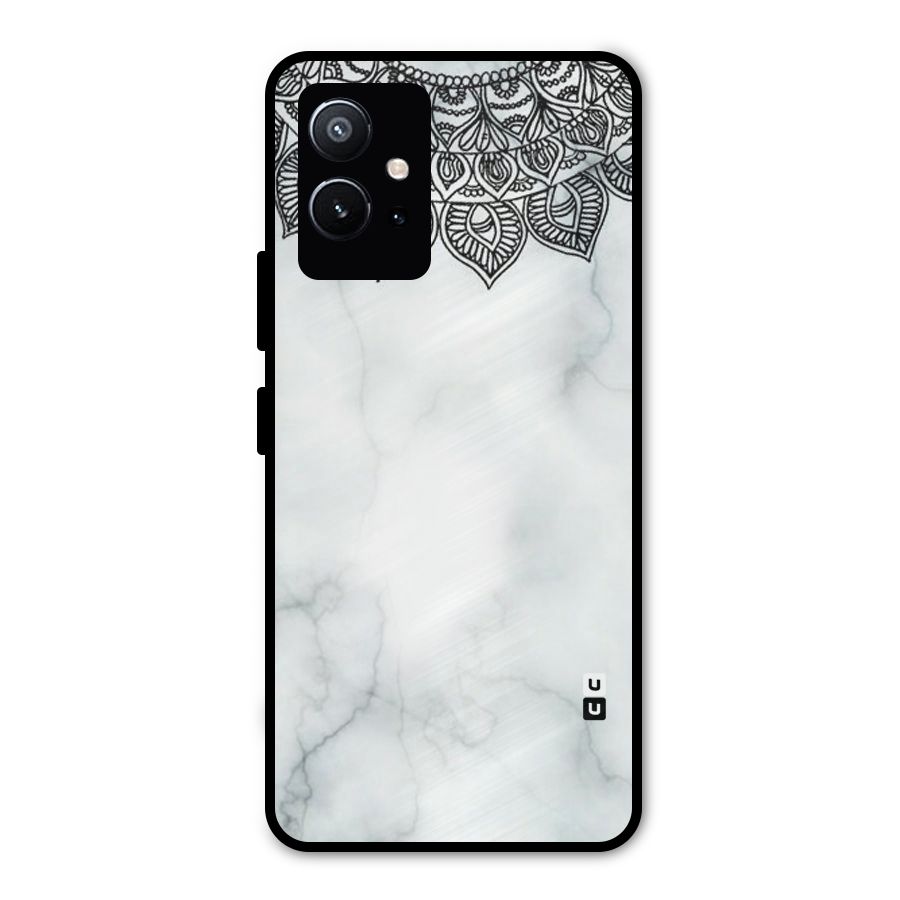 Exotic Marble Pattern Metal Back Case for Vivo T1 5G