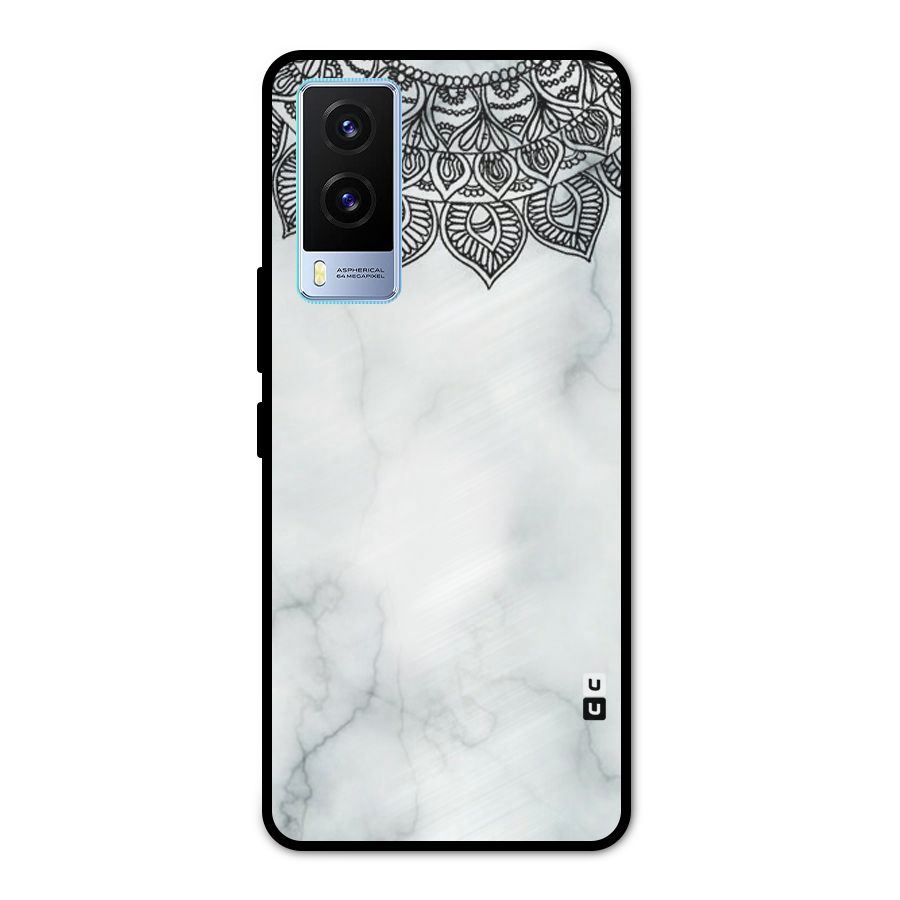 Exotic Marble Pattern Metal Back Case for Vivo V21e 5G