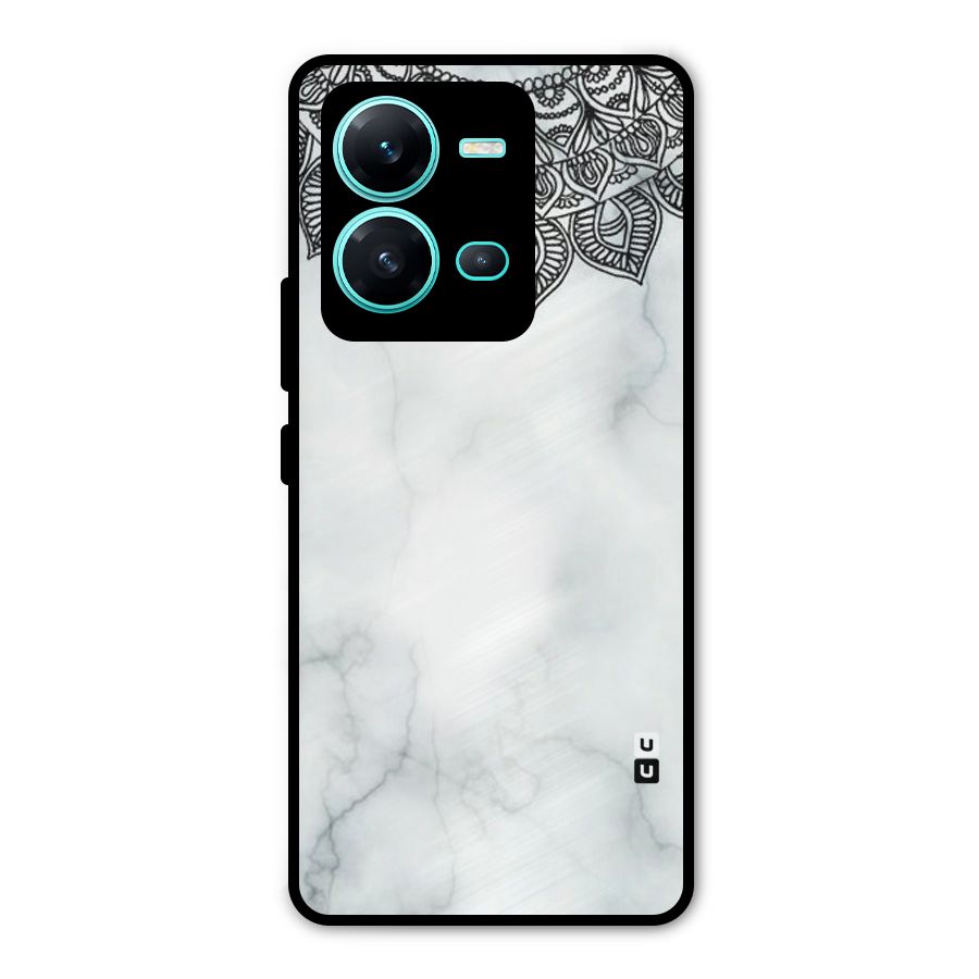 Exotic Marble Pattern Metal Back Case for Vivo V25