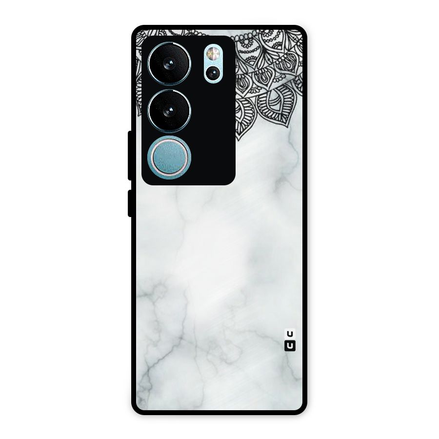 Exotic Marble Pattern Metal Back Case for Vivo V29 Pro