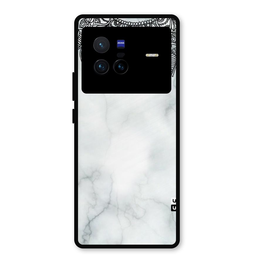 Exotic Marble Pattern Metal Back Case for Vivo X80