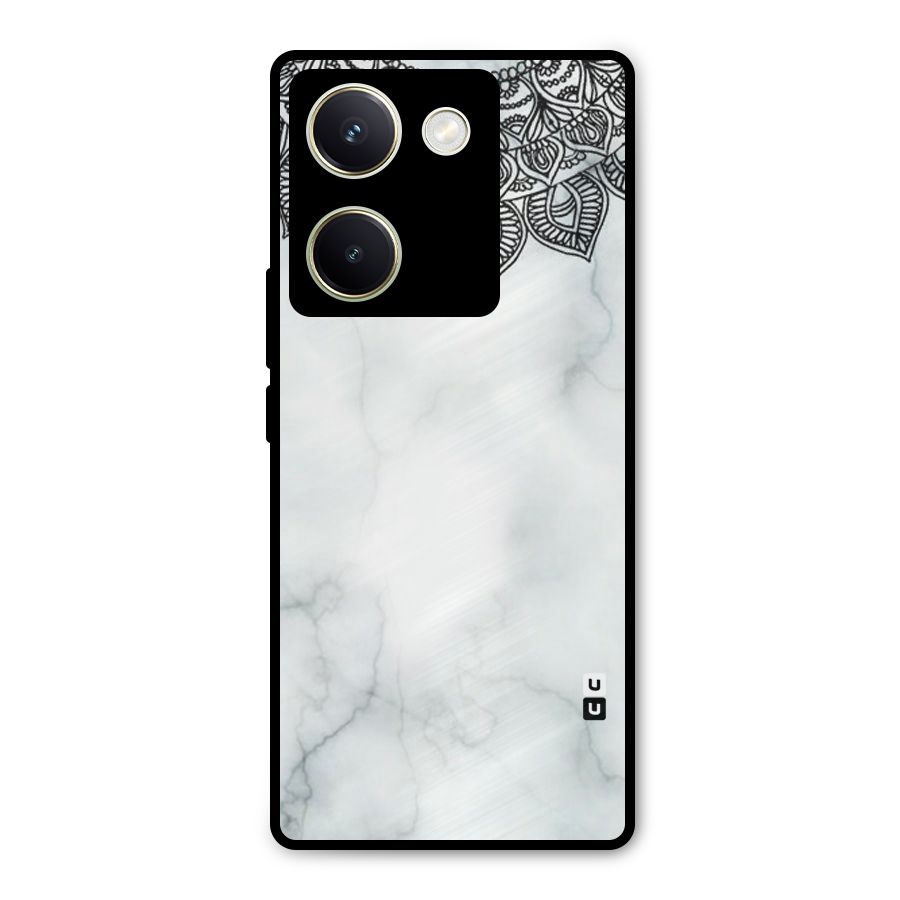 Exotic Marble Pattern Metal Back Case for Vivo Y200 Pro