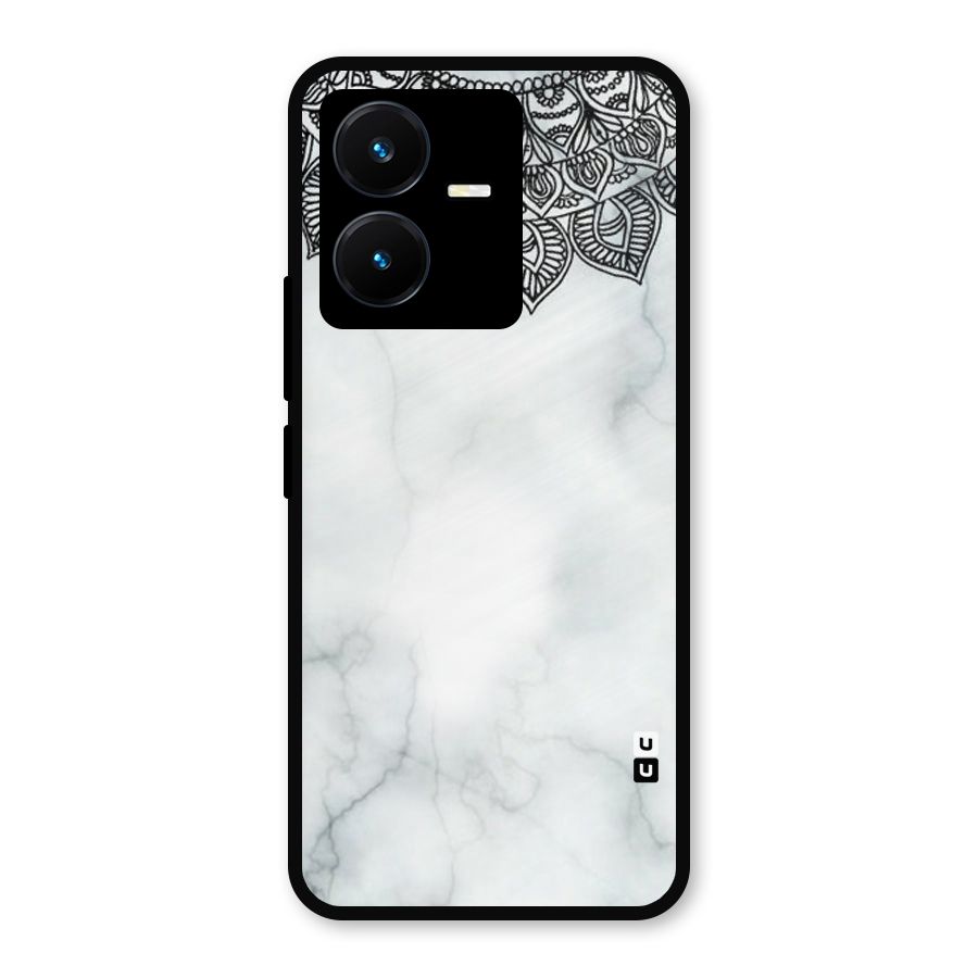 Exotic Marble Pattern Metal Back Case for Vivo Y22