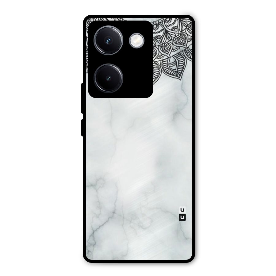 Exotic Marble Pattern Metal Back Case for Vivo Y300 Plus