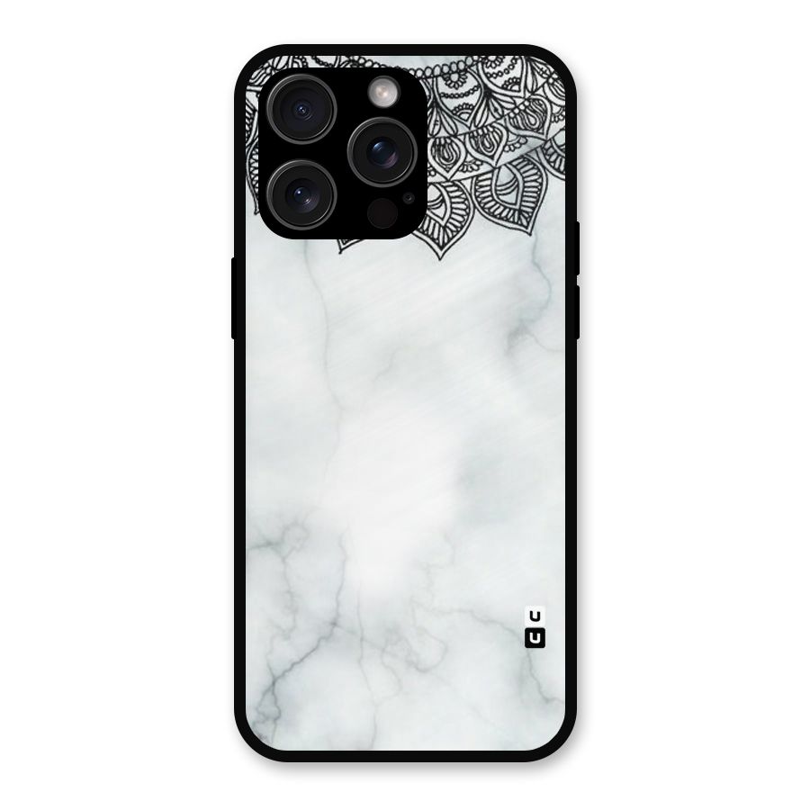 Exotic Marble Pattern Metal Back Case for iPhone 15 Pro Max