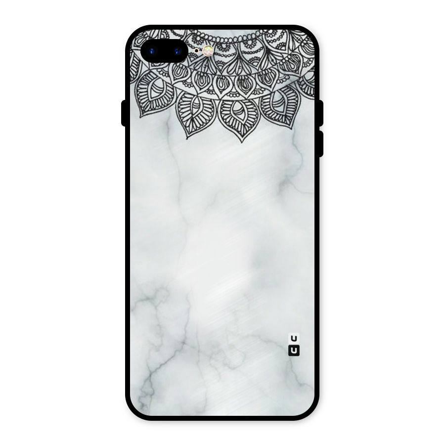 Exotic Marble Pattern Metal Back Case for iPhone 8 Plus