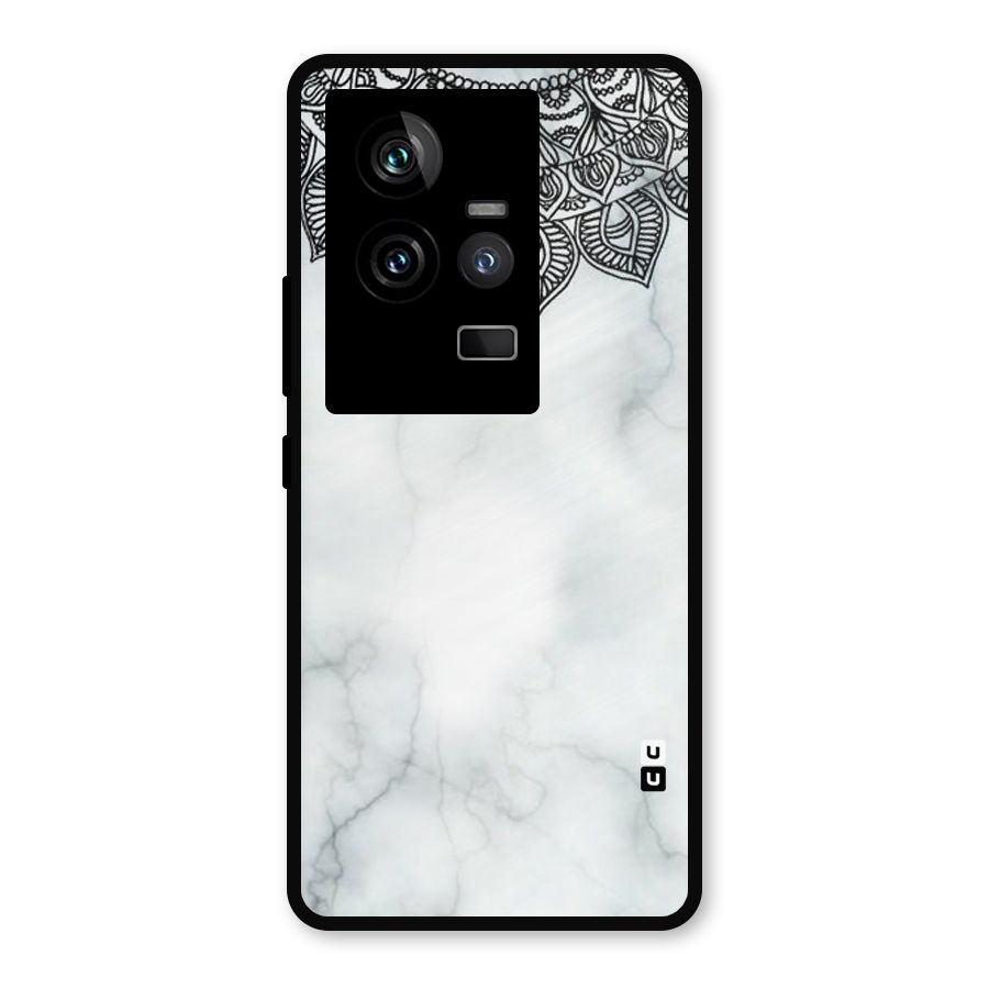 Exotic Marble Pattern Metal Back Case for iQOO 11 5G