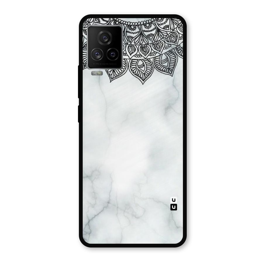 Exotic Marble Pattern Metal Back Case for iQOO 7 Legend 5G