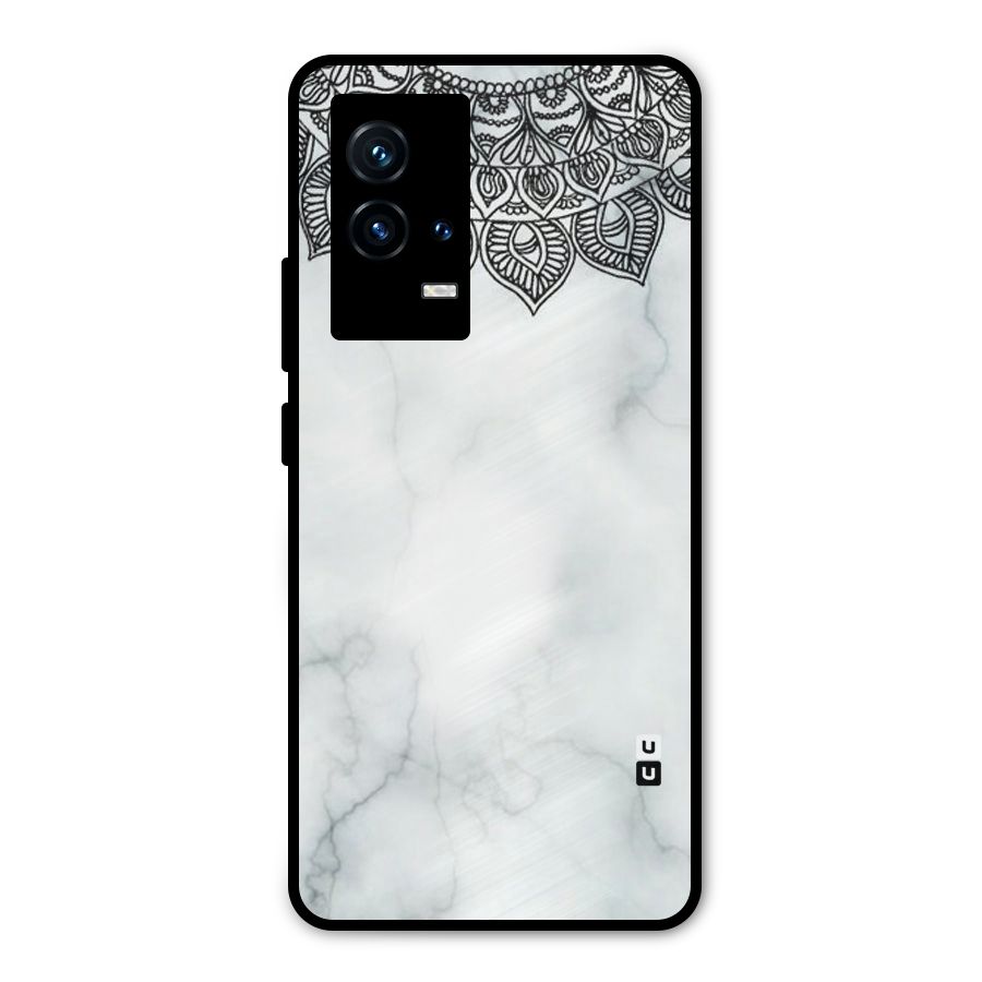 Exotic Marble Pattern Metal Back Case for iQOO 9 5G