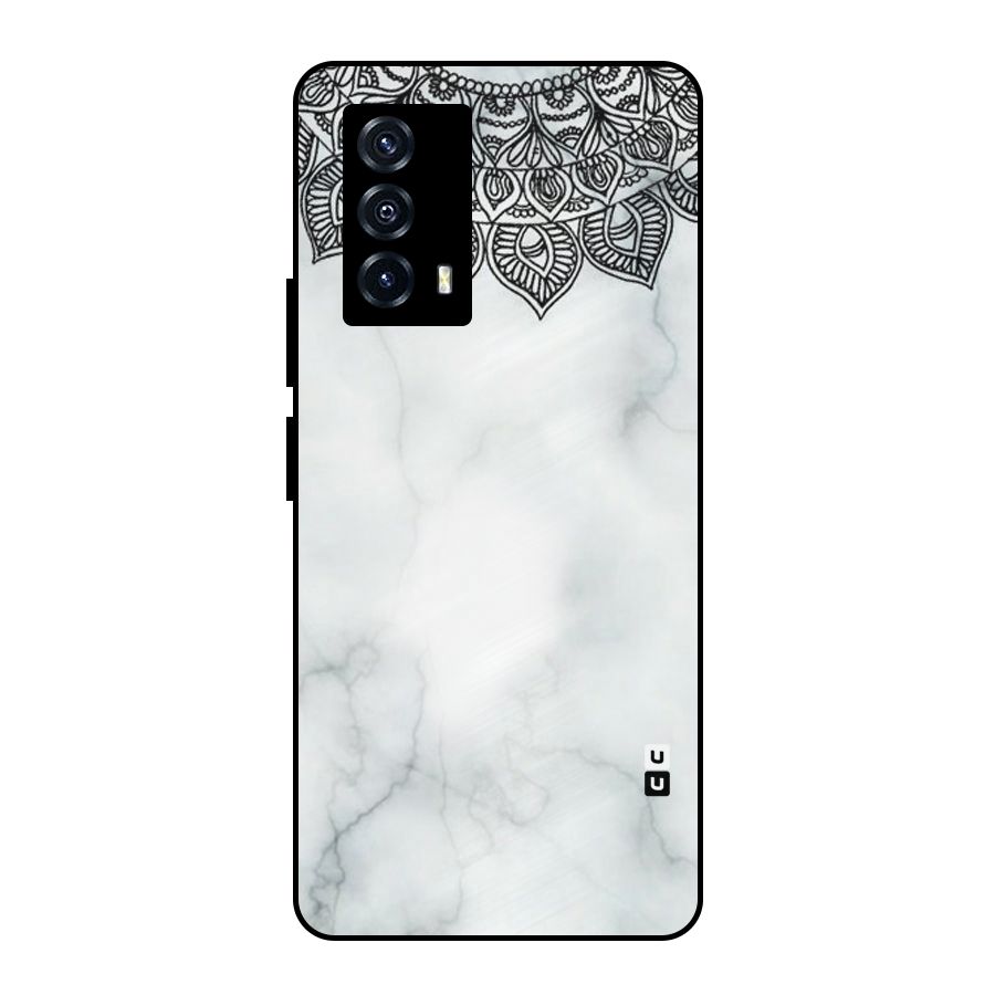 Exotic Marble Pattern Metal Back Case for iQOO Z5
