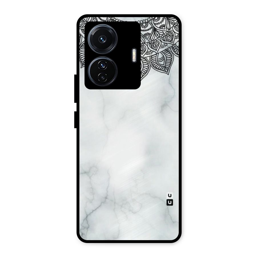 Exotic Marble Pattern Metal Back Case for iQOO Z6