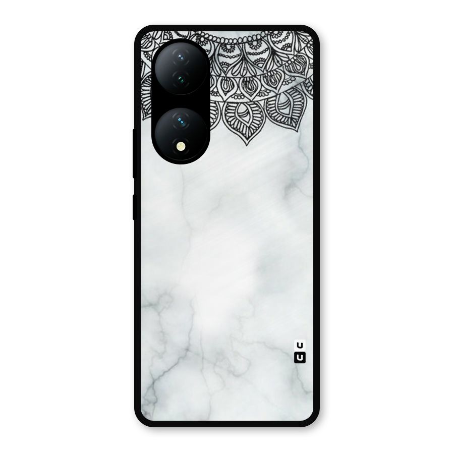 Exotic Marble Pattern Metal Back Case for iQOO Z7s