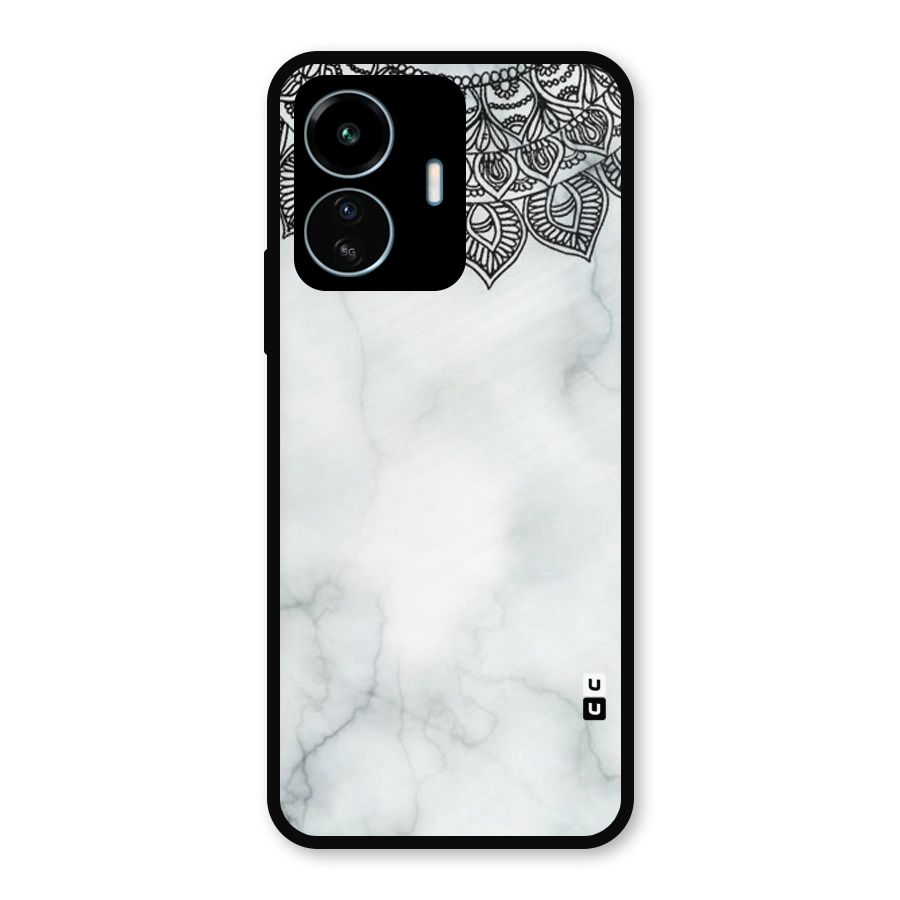 Exotic Marble Pattern Metal Back Case for vivo iQOO Z6 Lite 5G