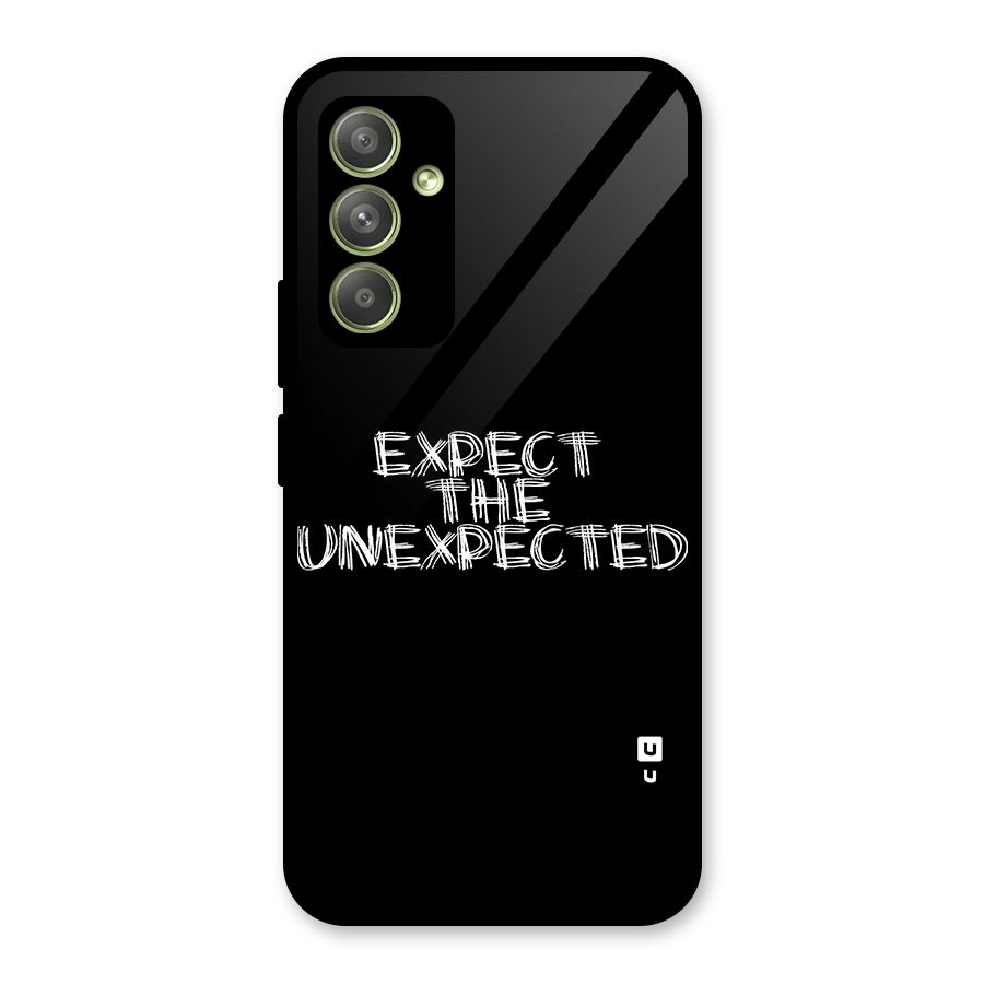 Expect The Unexpected Glass Back Case for Galaxy A54