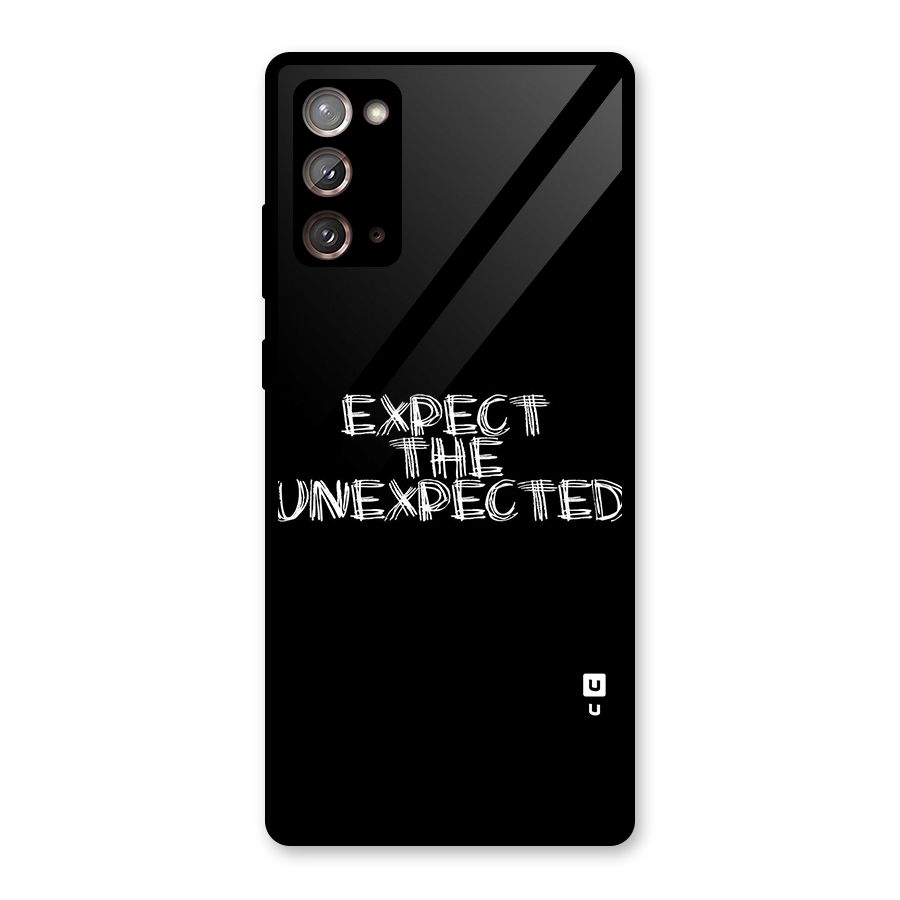 Expect The Unexpected Glass Back Case for Galaxy Note 20