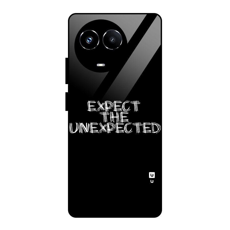 Expect The Unexpected Glass Back Case for Realme Narzo 60X