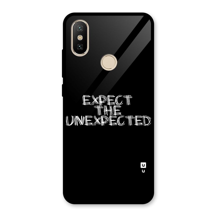 Expect The Unexpected Glass Back Case for Redmi A2