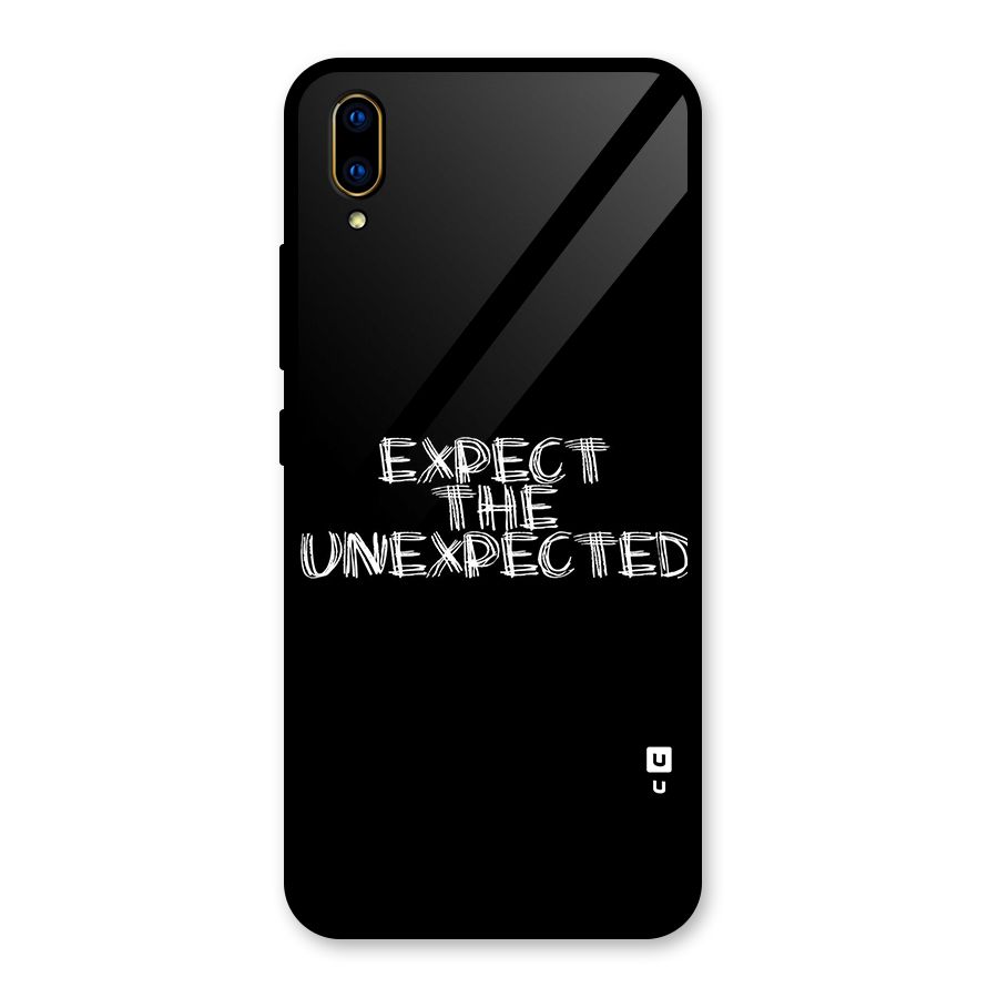 Expect The Unexpected Glass Back Case for Vivo V11 Pro