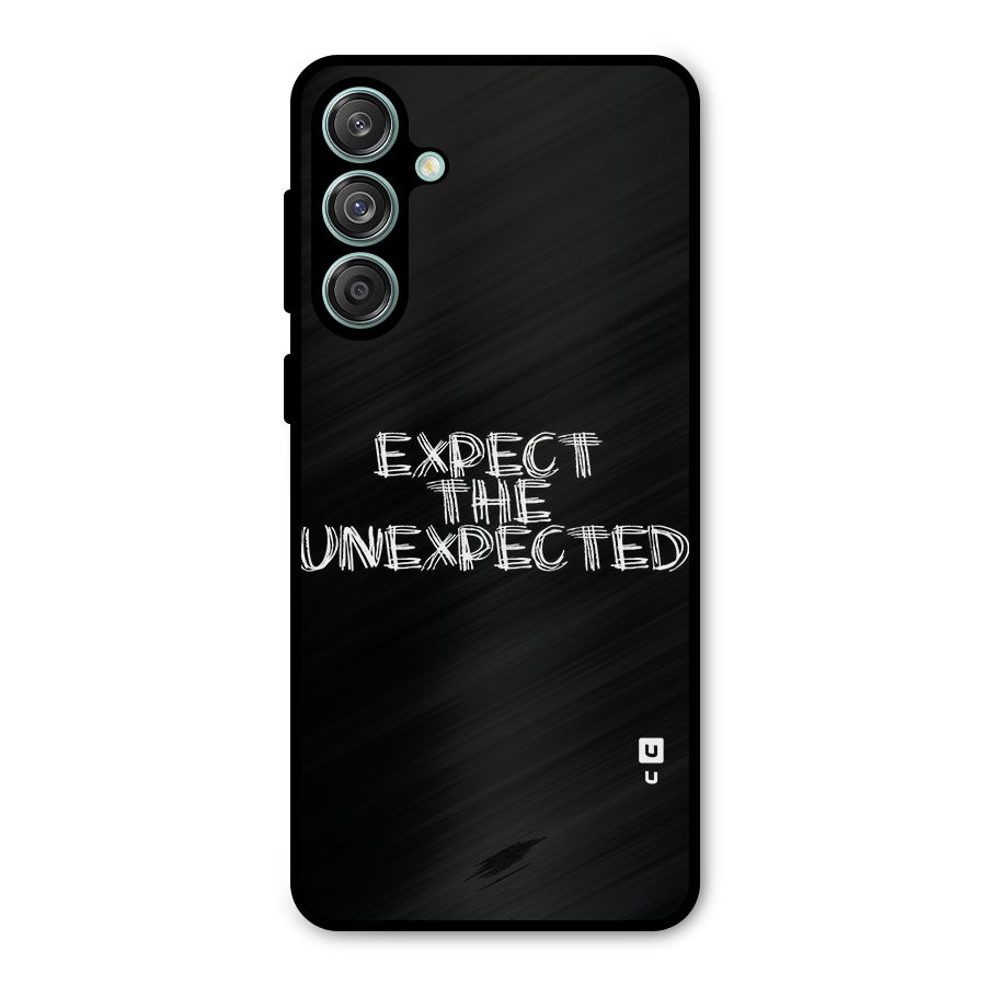 Expect The Unexpected Metal Back Case for Galaxy M55 5G