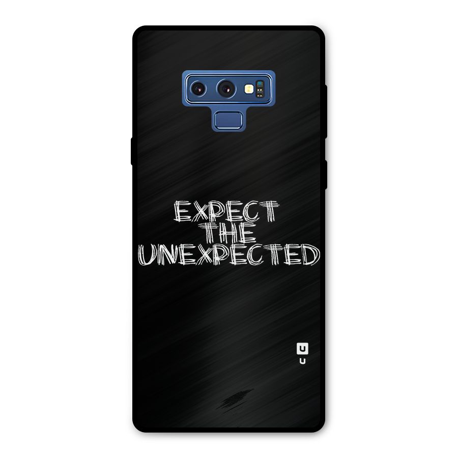 Expect The Unexpected Metal Back Case for Galaxy Note 9
