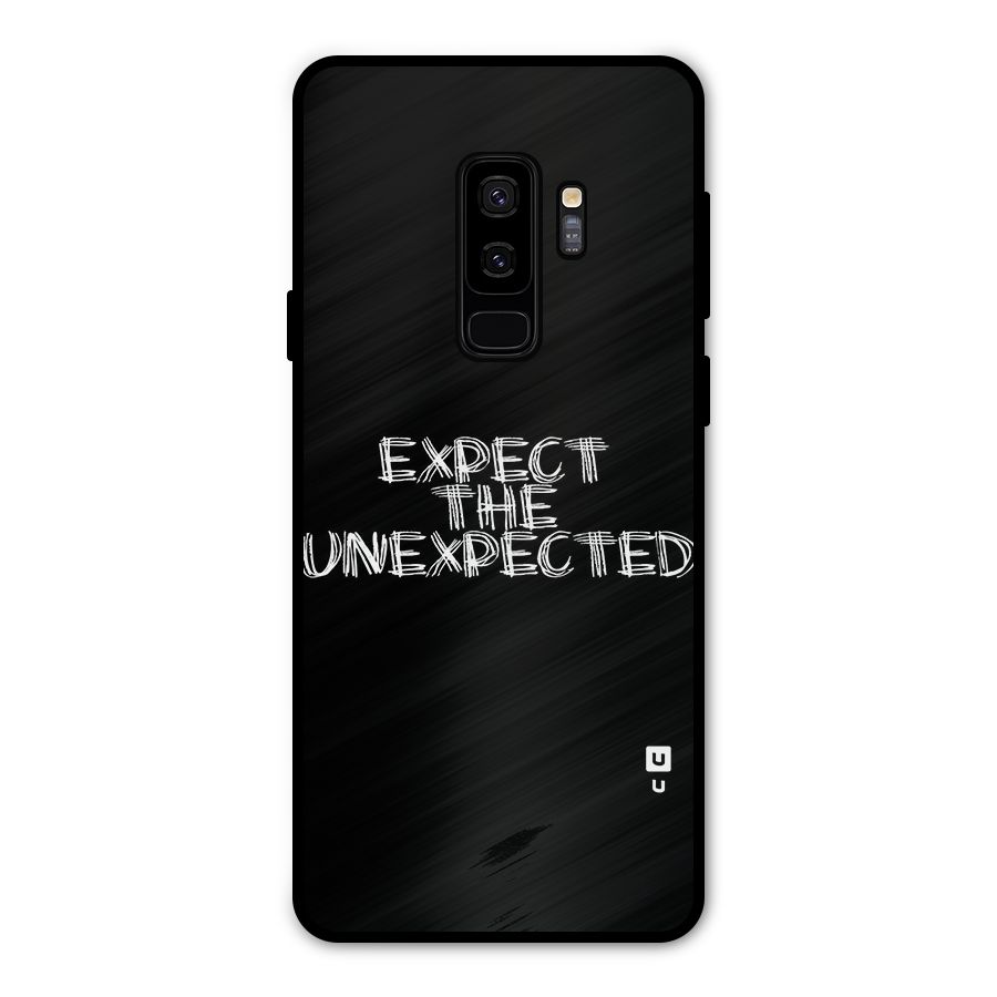 Expect The Unexpected Metal Back Case for Galaxy S9 Plus