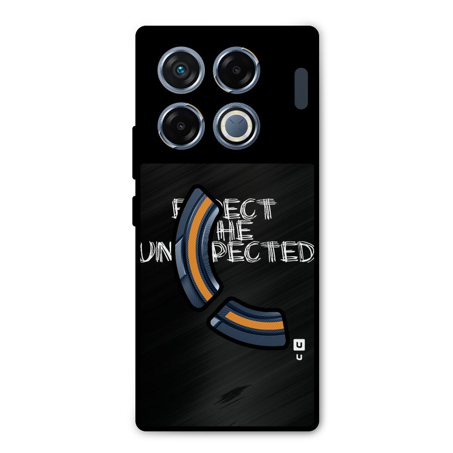 Expect The Unexpected Metal Back Case for Infinix GT 20 Pro