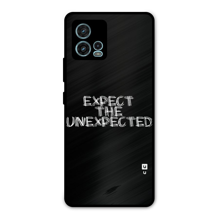 Expect The Unexpected Metal Back Case for Moto G72