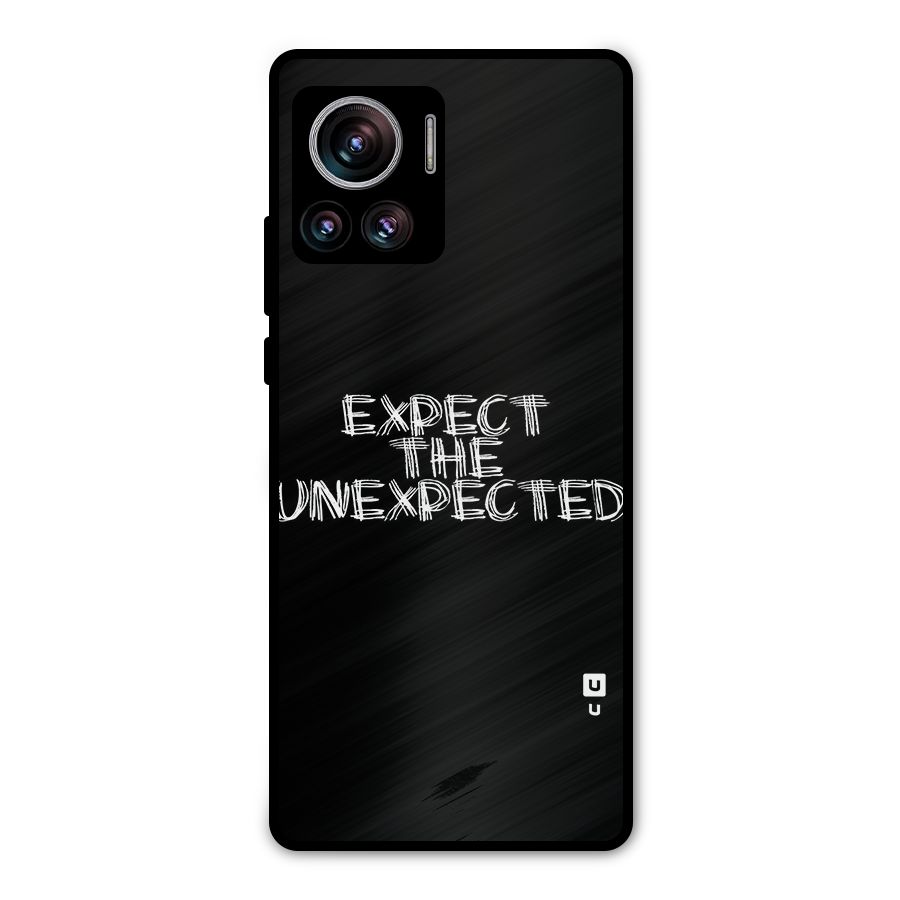 Expect The Unexpected Metal Back Case for Motorola Edge 30 Ultra