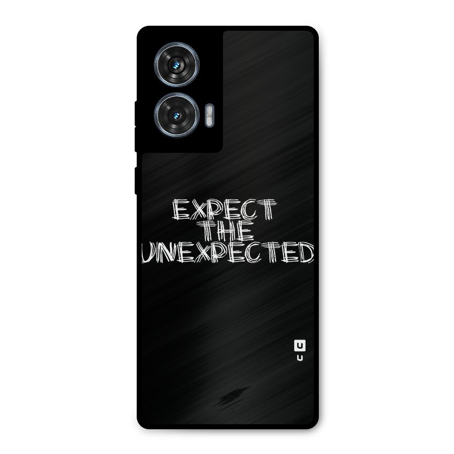 Expect The Unexpected Metal Back Case for Motorola Edge 50 Fusion