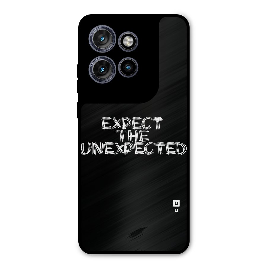 Expect The Unexpected Metal Back Case for Motorola Edge 50 Neo
