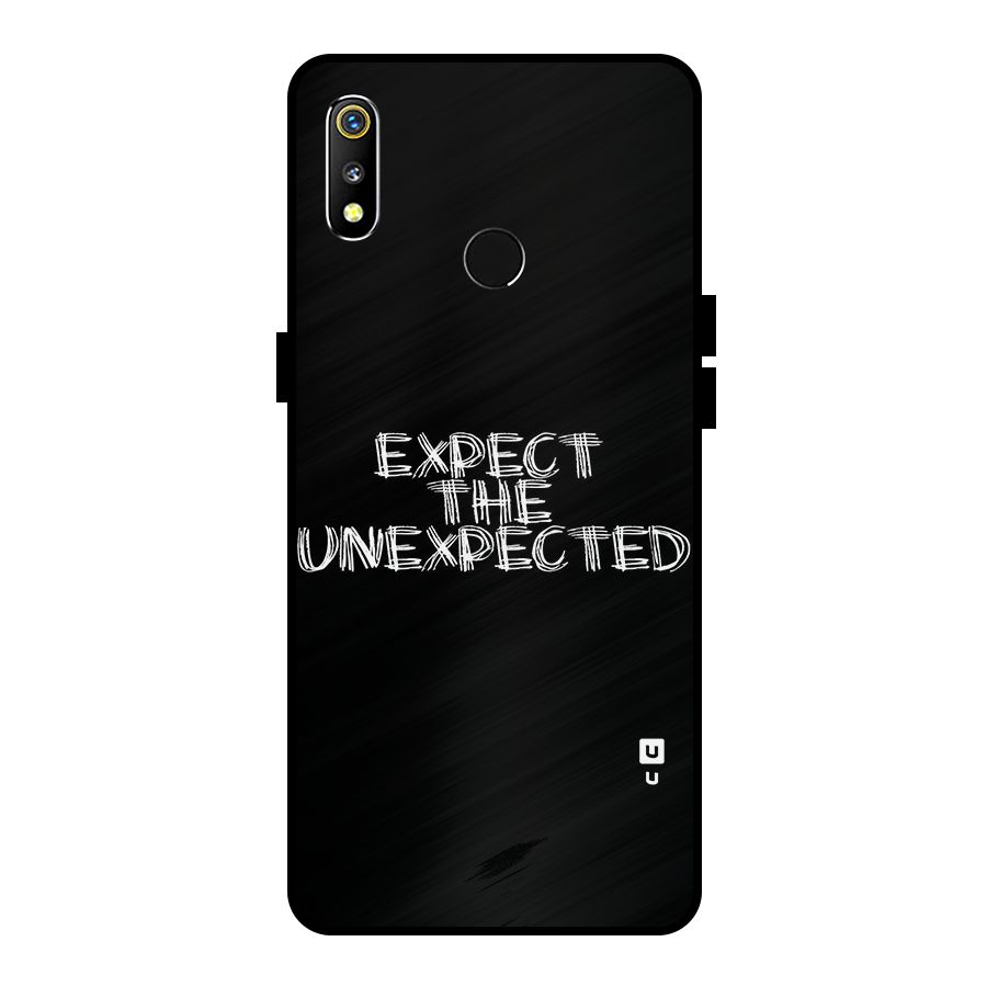Expect The Unexpected Metal Back Case for Realme 3i