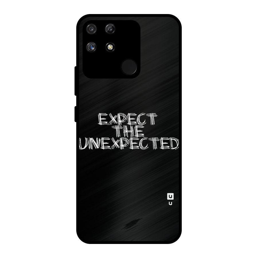 Expect The Unexpected Metal Back Case for Realme Narzo 50A
