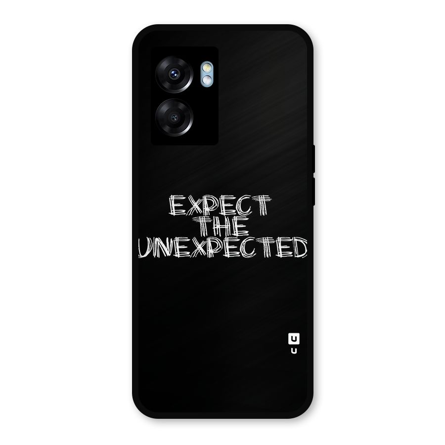 Expect The Unexpected Metal Back Case for Realme Narzo 50 5G