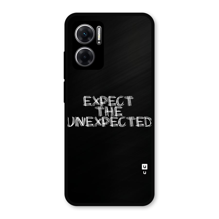 Expect The Unexpected Metal Back Case for Redmi 11 Prime 5G
