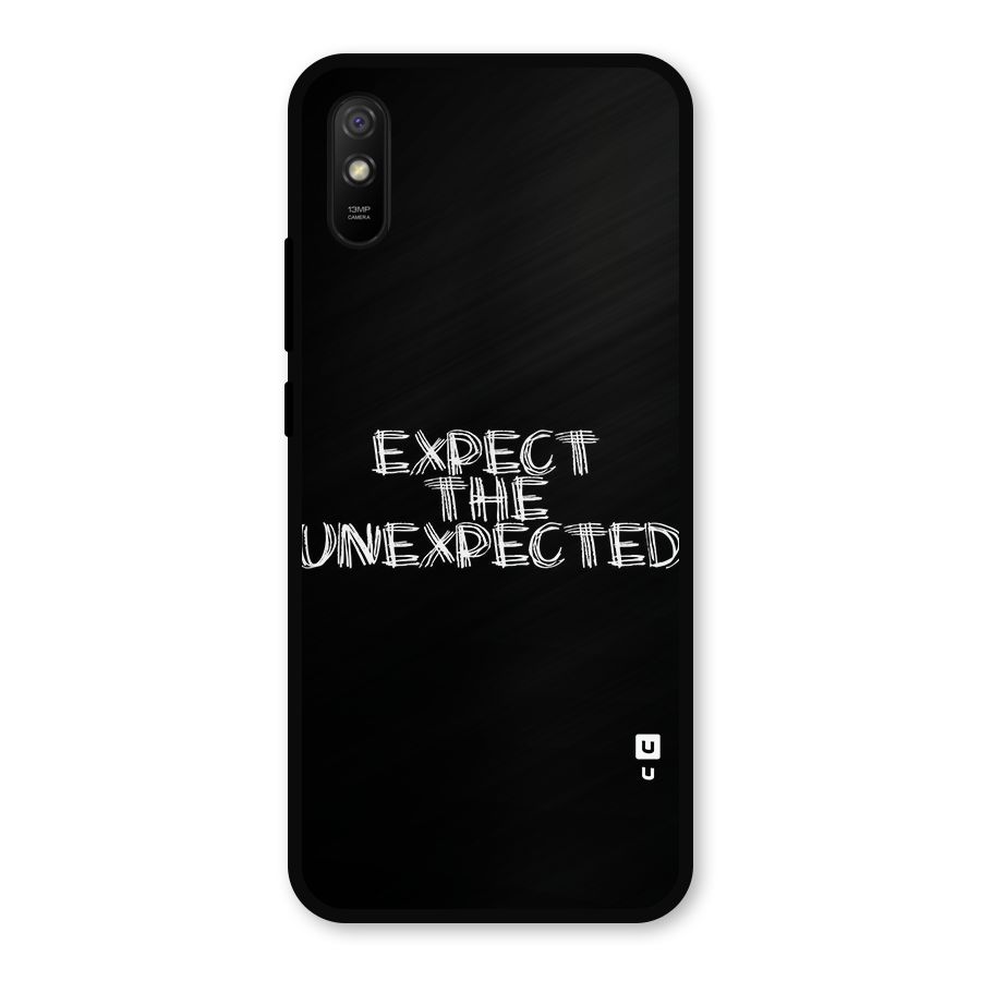 Expect The Unexpected Metal Back Case for Redmi 9a