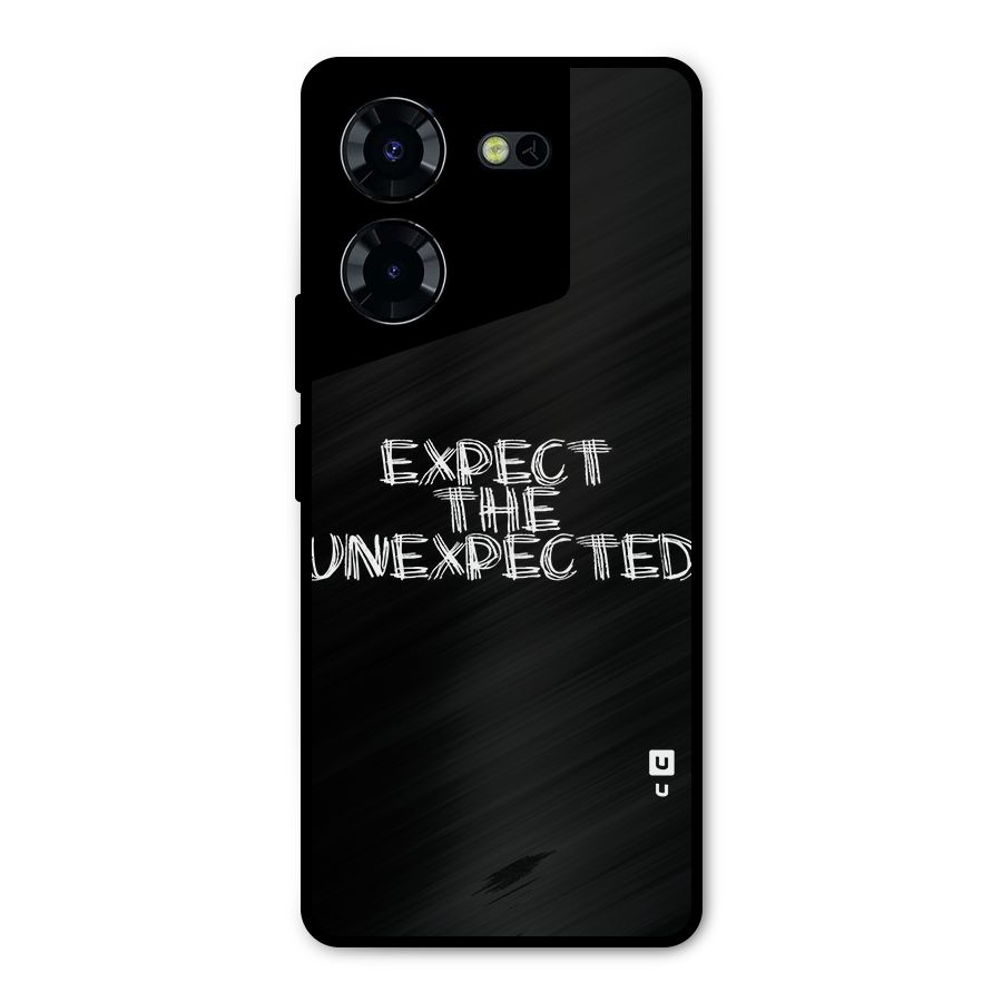 Expect The Unexpected Metal Back Case for Tecno Pova 5 Pro 5G