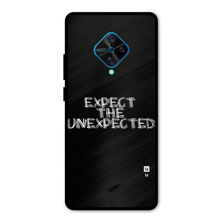 Expect The Unexpected Metal Back Case for Vivo S1 Pro