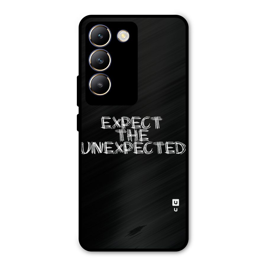 Expect The Unexpected Metal Back Case for Vivo T3 5G