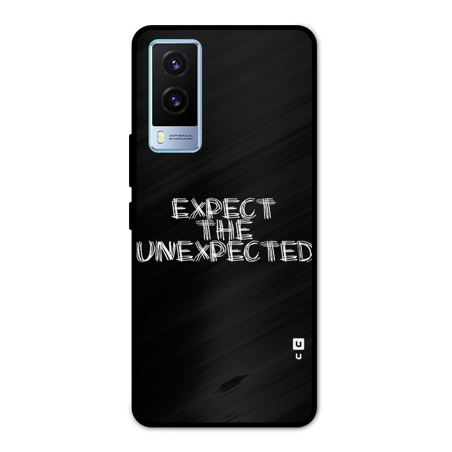 Expect The Unexpected Metal Back Case for Vivo V21e 5G