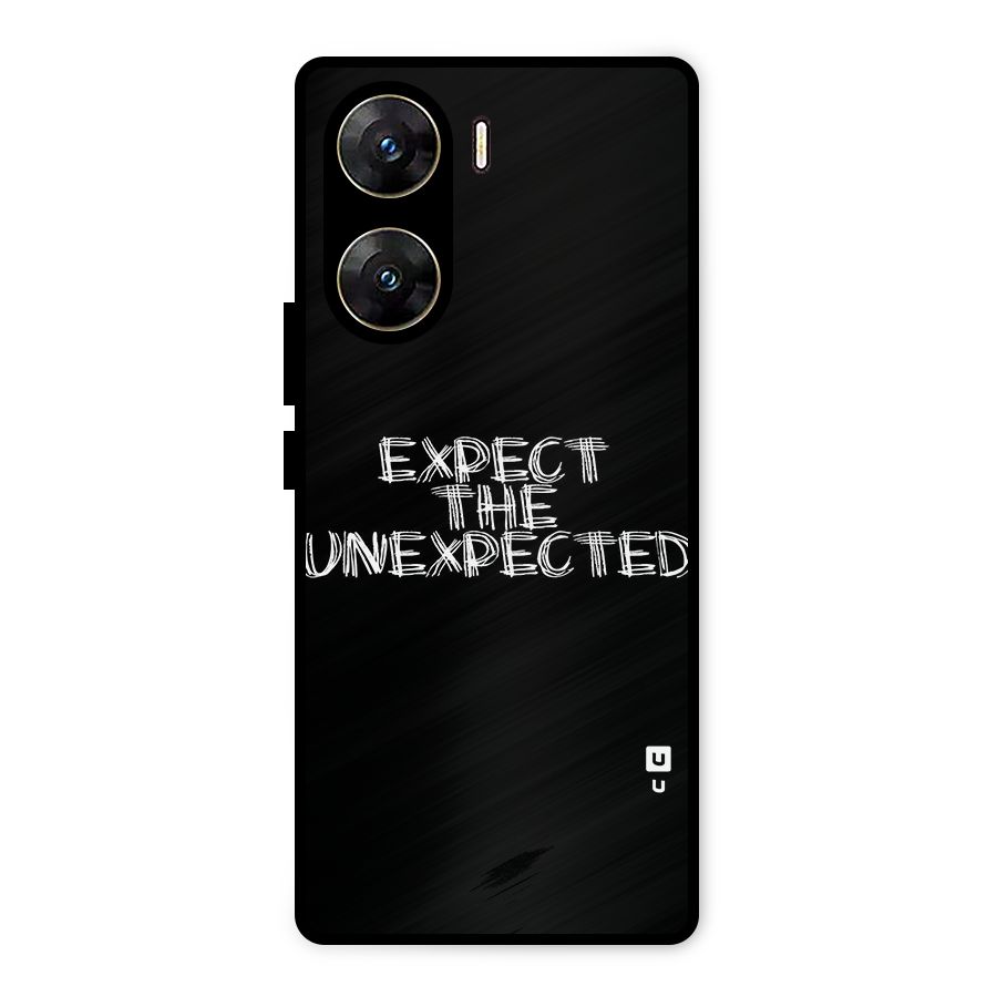 Expect The Unexpected Metal Back Case for Vivo V29e